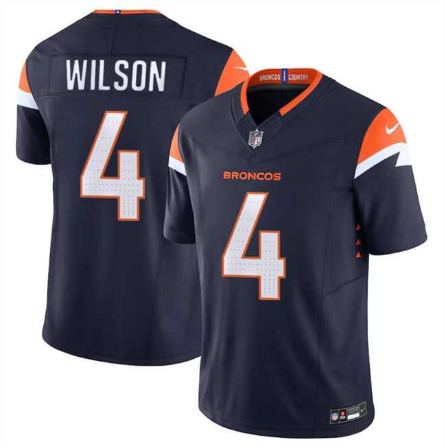 Men & Women & Youth Denver Broncos #4 Zach Wilson Navy 2024 F.U.S.E. AlternateVapor Limited Stitched Jersey->dallas cowboys->NFL Jersey